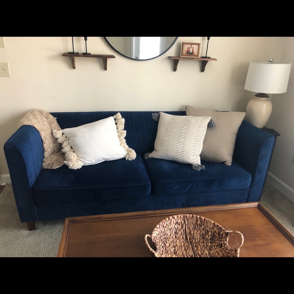 Velvet couch